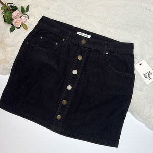 Billabong Good Life Cord Corduroy Black Skirt - Size 29